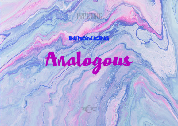 Analogous Font: A Joyful Typeface for Makers