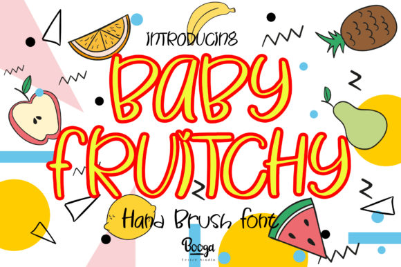 Baby Fruitchy Font for Creative Makers