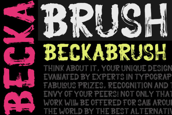 Becka Brush: A Bold Display Font for Scroll-Stopping Marketing