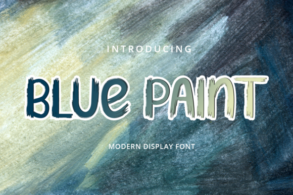 Blue Paint Font for Business Branding