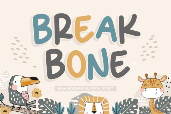 Break Bone: A Friendly Display Font That Elevates Small Business Branding
