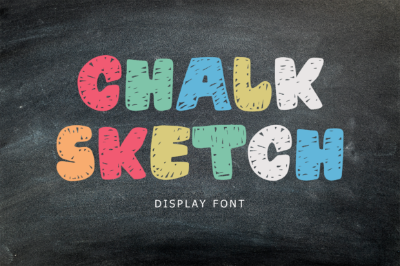 Chalk Sketch: A Friendly, Bold Display Font for Editorial Design