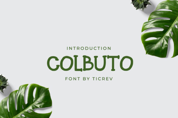 Colbuto: A Cute Display Font for Editorial Design