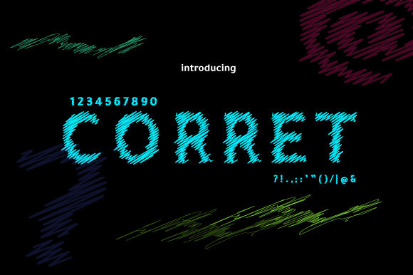 Corret: A Bold Display Font for Creative Projects