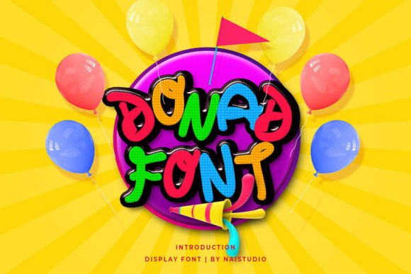 Donad: A Playful Display Font for Creative Projects