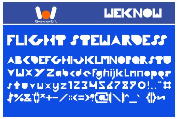 Flight Stewardess: A Bold Display Font