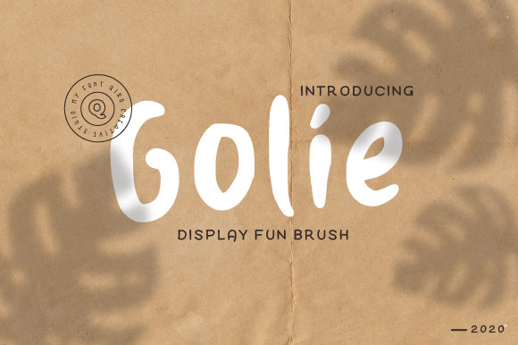Golie: A Friendly Display Font