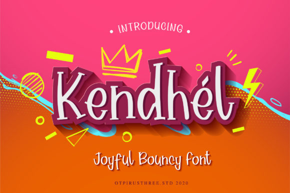 Kendhel: A Bouncy Display Font
