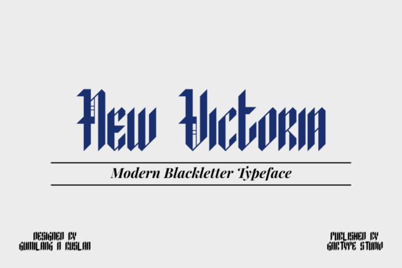New Victoria: A Distinct Blackletter Font for Standout Branding
