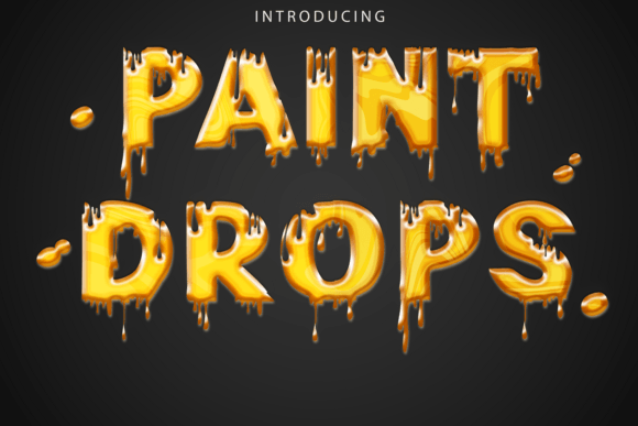 Paint Drops: A Bold Font for Business Branding