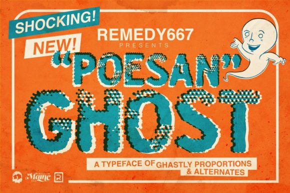 Poesan Ghost: A Bold Display Font