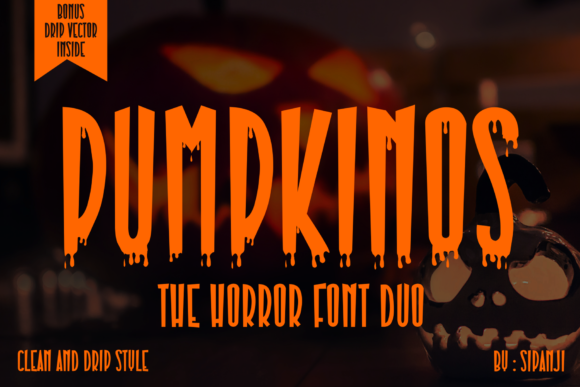Pumpkinos Font for Halloween Branding