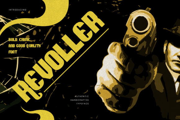 Revoller: A Bold Display Font for Editorial Design