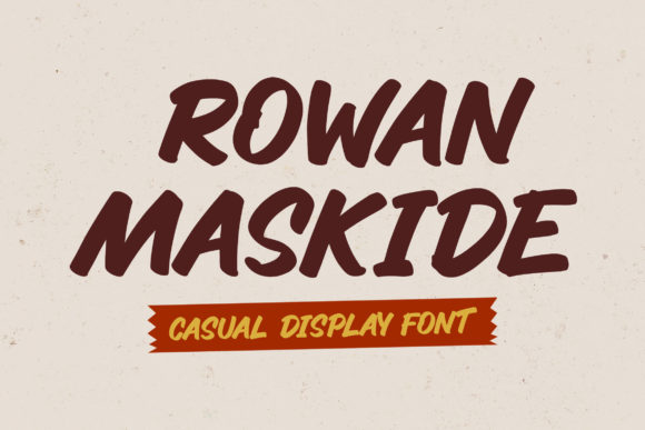 Rowan Maskide: A Display Font That Makes Your Brand Feel Intentional